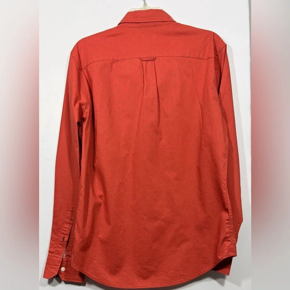 Men's American Eagle Outfitters Size Small Orange Button-Up Shirt